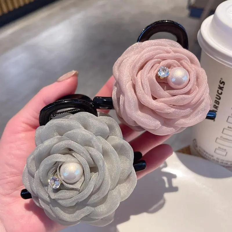 Resin Simple Solid Color Elegant Hair Hair Claw Clip