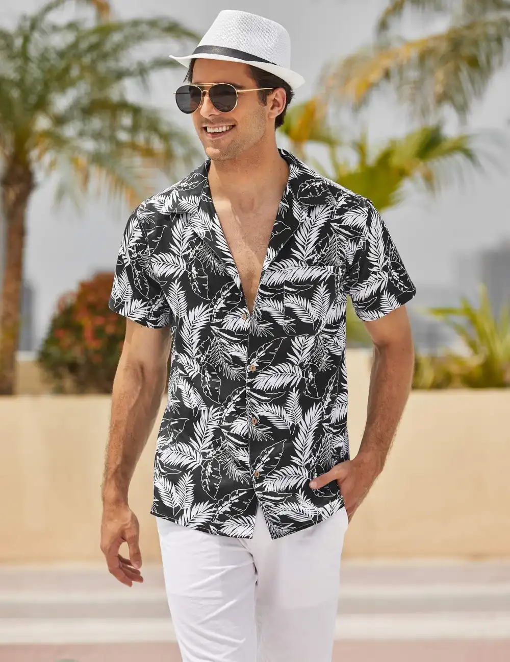 Soft Weave Cotton Linen Printed Shirt