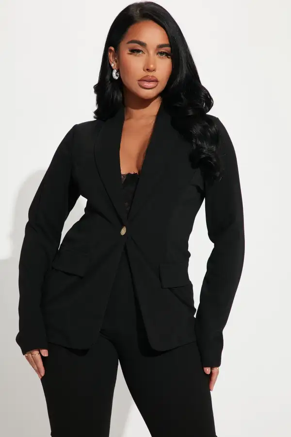 Head Of The Table Pant Suit - Black