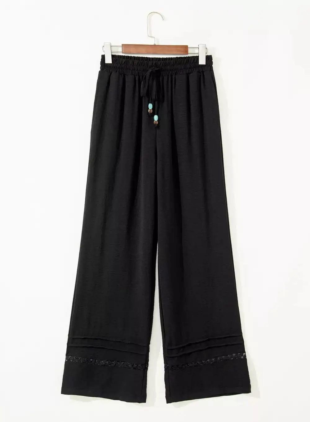Casual Wide Leg Drawstring Pants