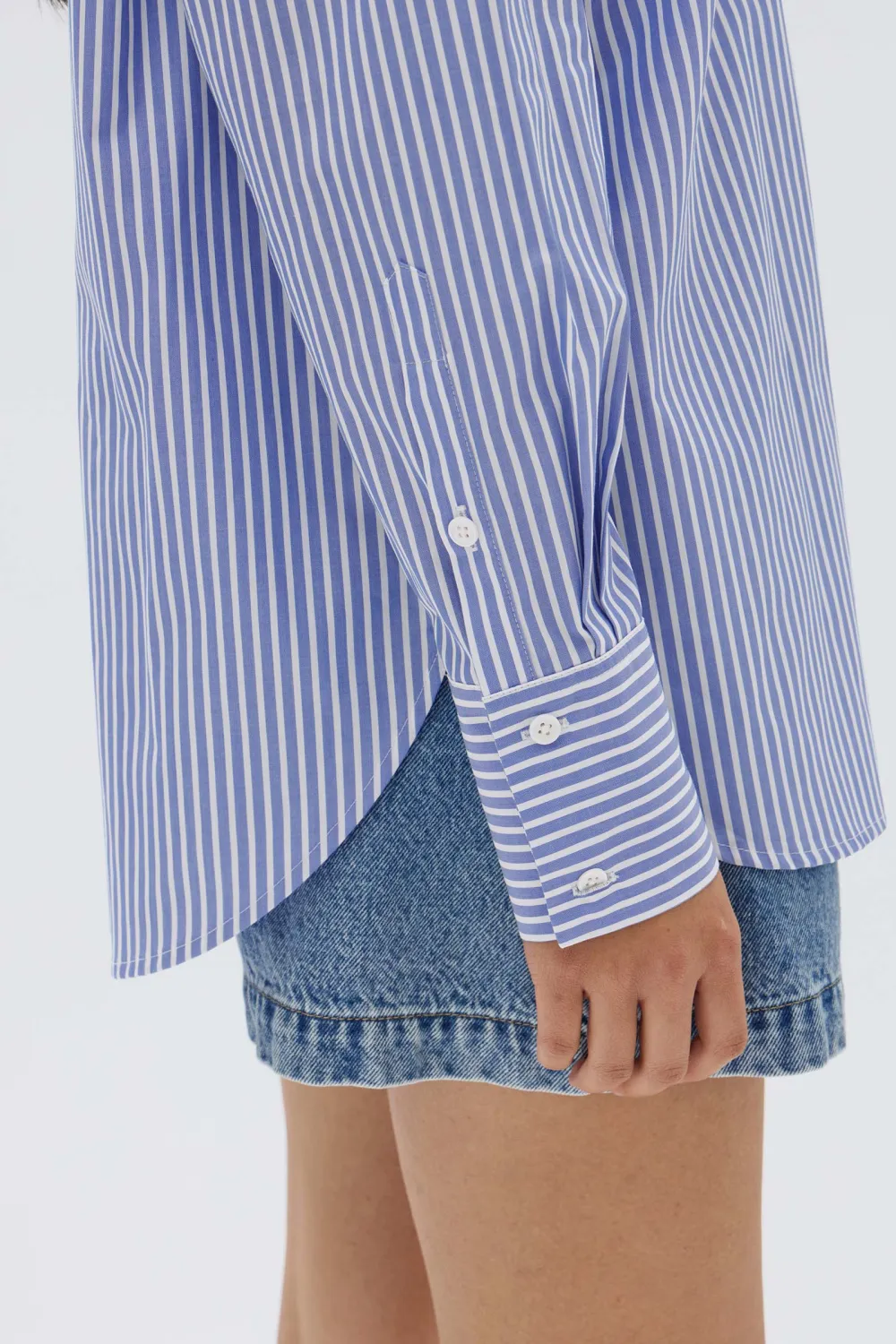 Exquisite Pure Cotton Poplin Loose Shirt