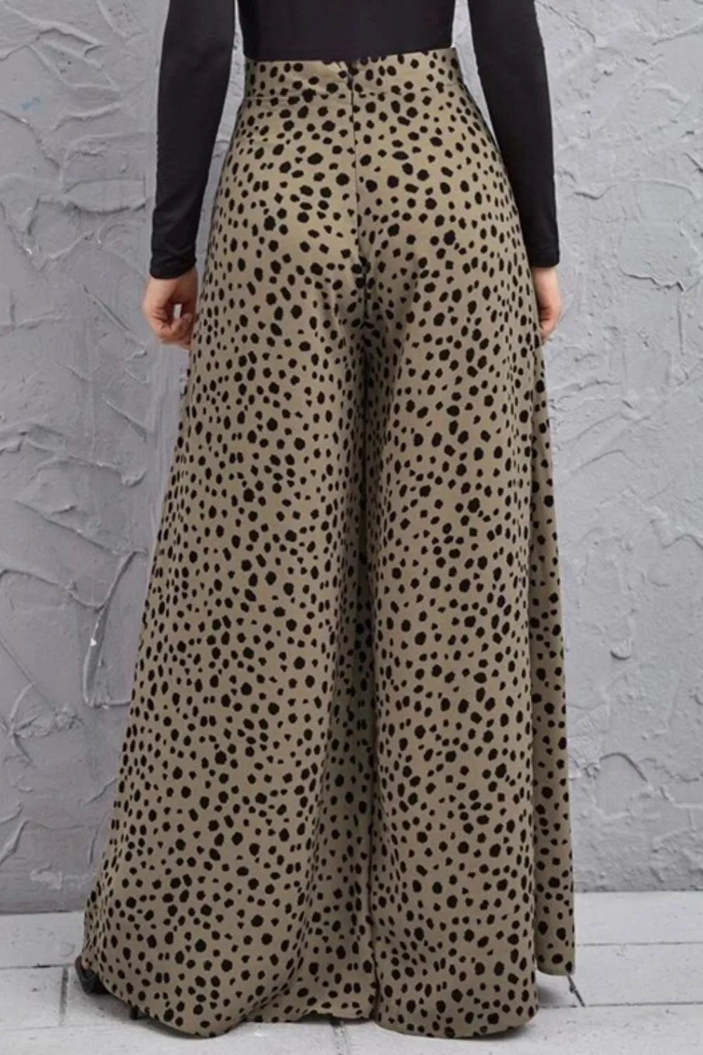 Relaxed High Waist Printed Bottoms