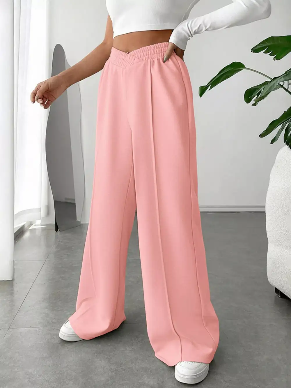 Everyday Wide Leg High Waist Pants