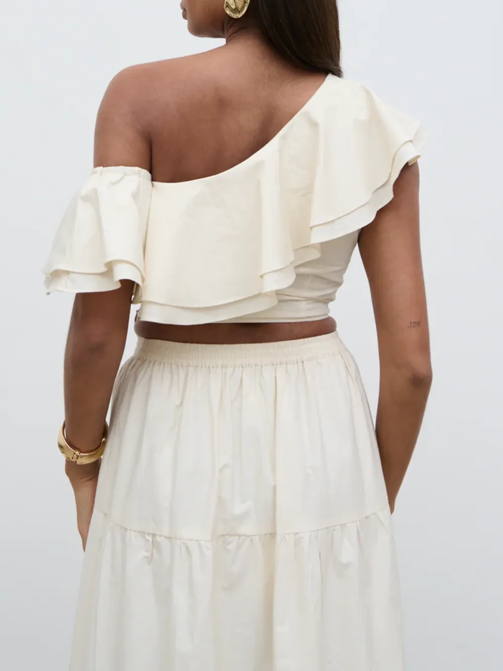 Ruffle Cropped Top