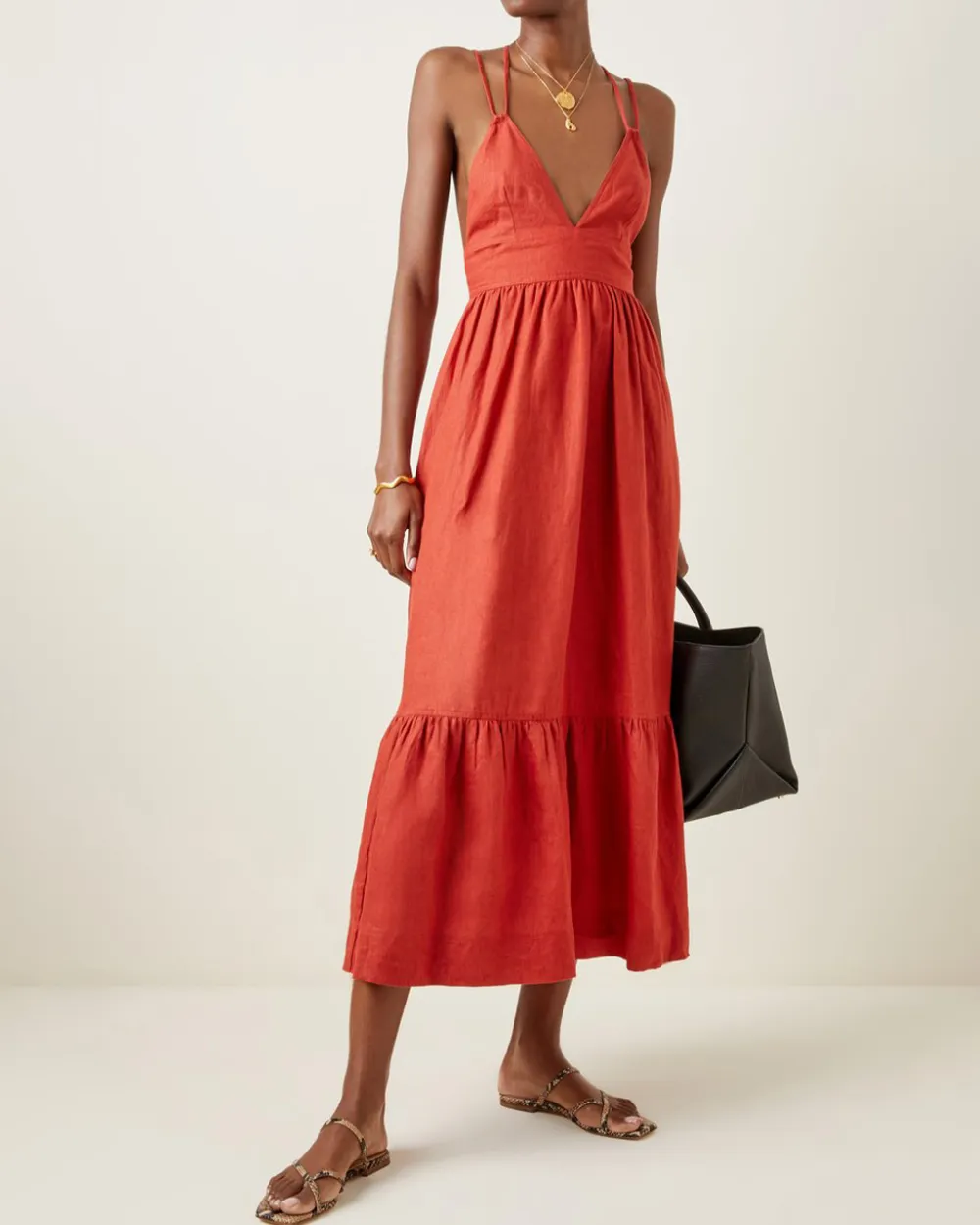 New Backless Lace-up Dress