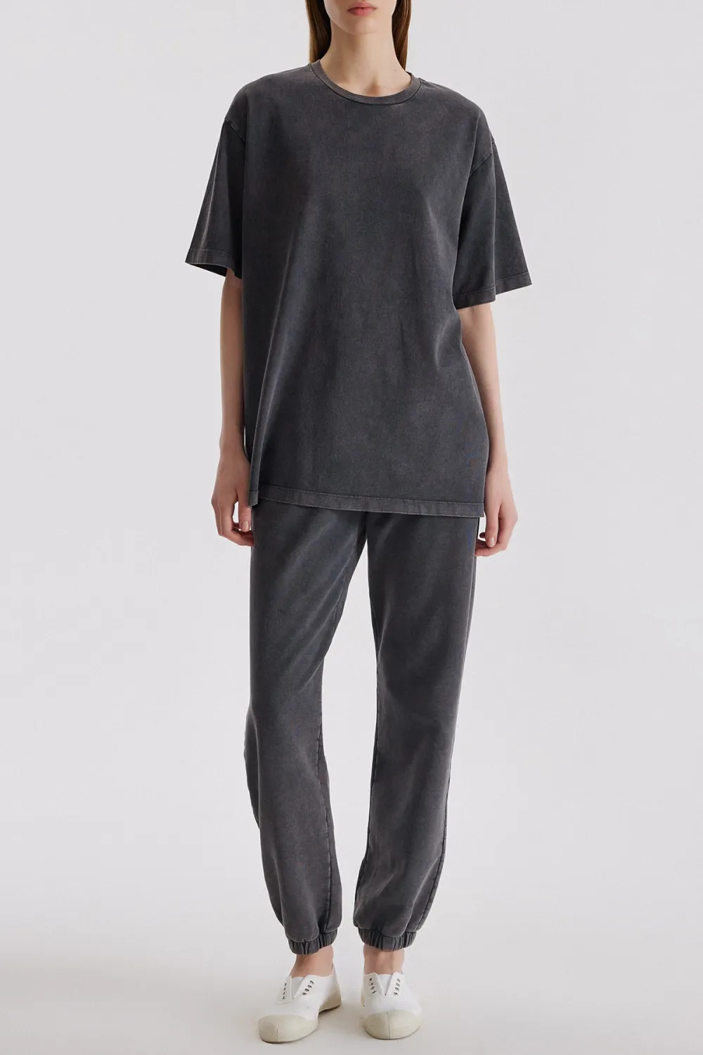Crew Neck T-Shirt-Grey