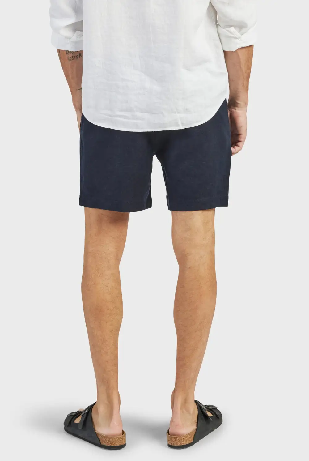Riviera Linen Short- Navy