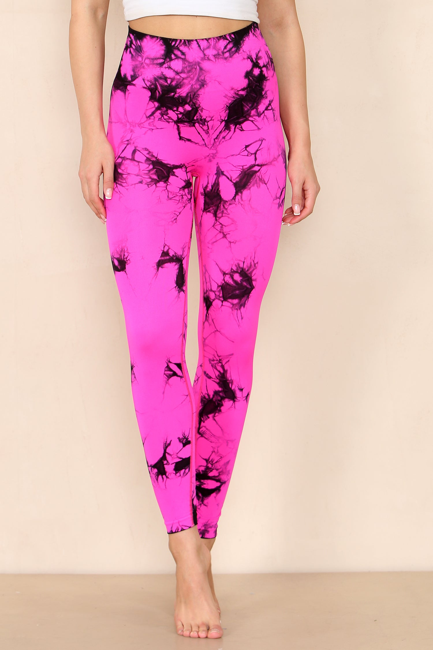 Tie Dye Print Bum Sculpt Leggings - Cecilia