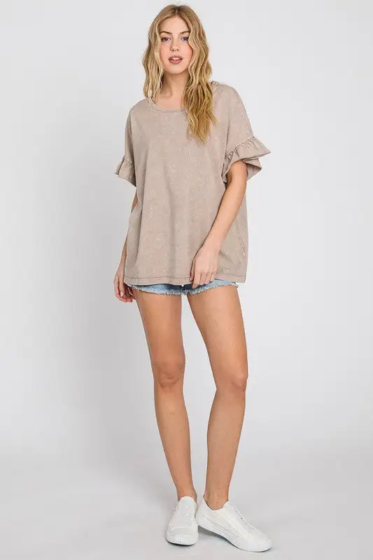 Mandy Mae Mineral Washed Top | URBAN ECHO SHOP