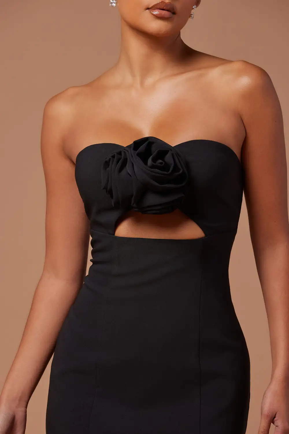 Sophia Grace Rose Mini Dress - Black