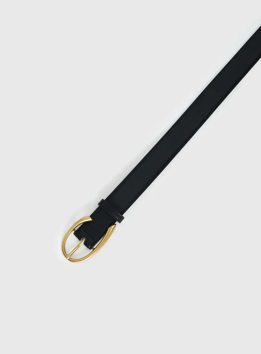 Desk to Dinner Buckle Faux Leather Belt