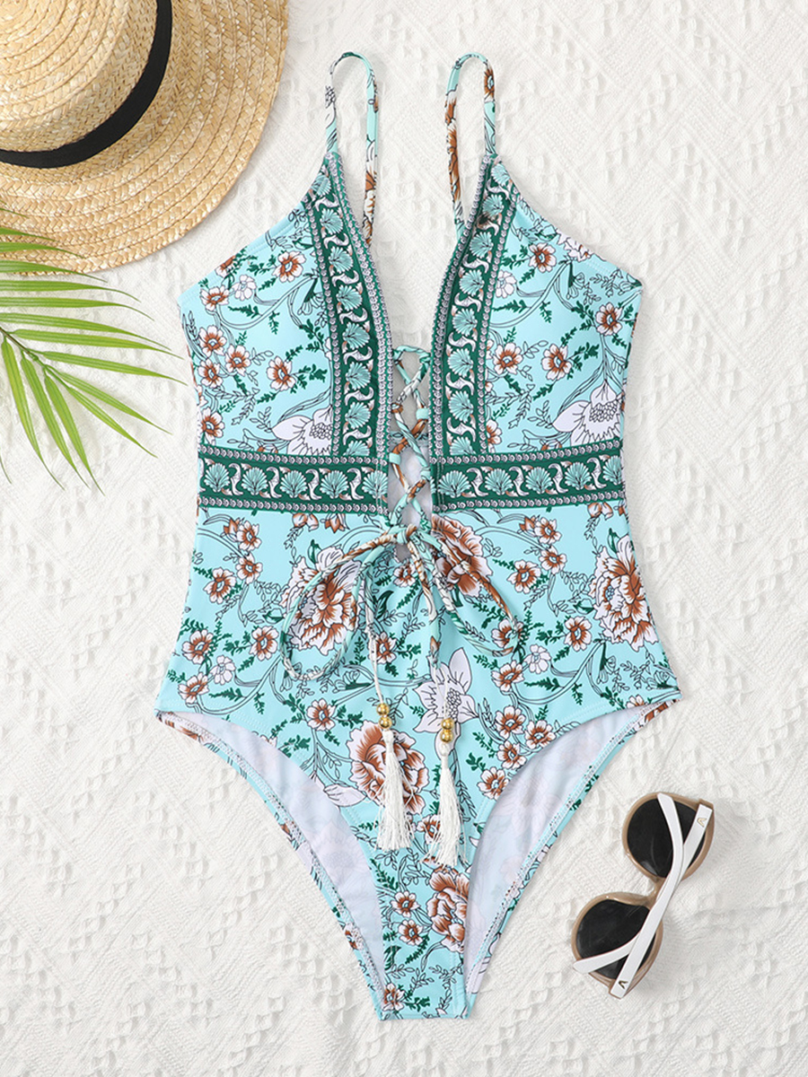 Sexy Fashion Printed One Piece Swimsuit