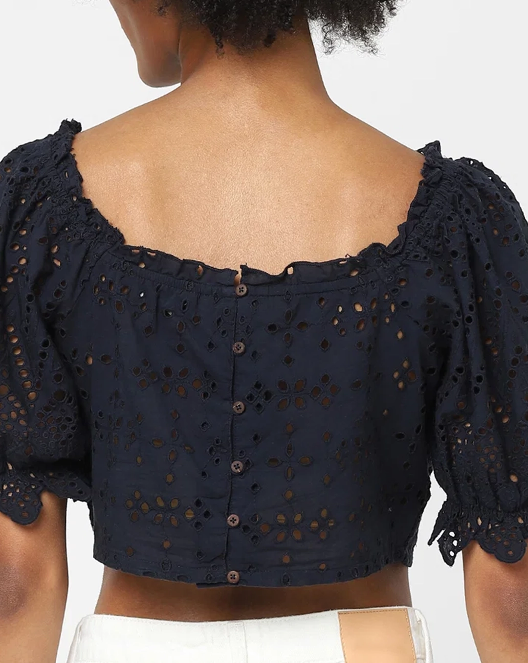 Blue Crop Top