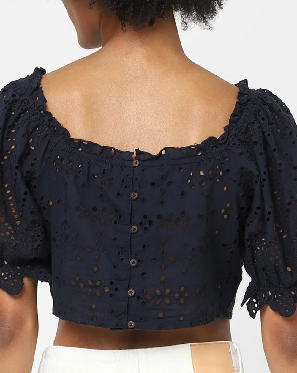 Blue Crop Top