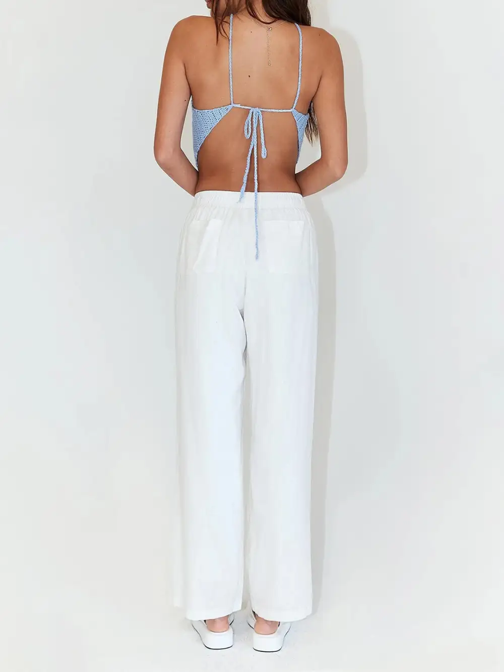 Tie Back Sleeveless Tank Top