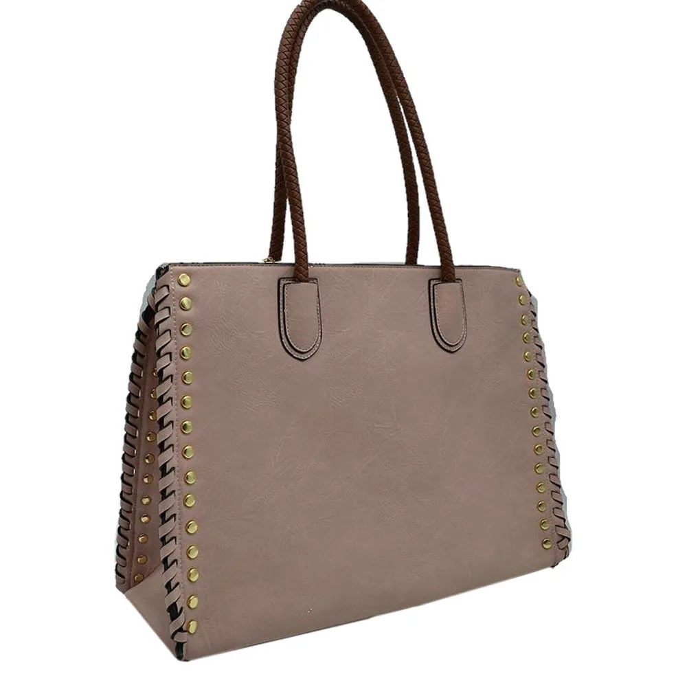 Tote Studded Shoulder Bag