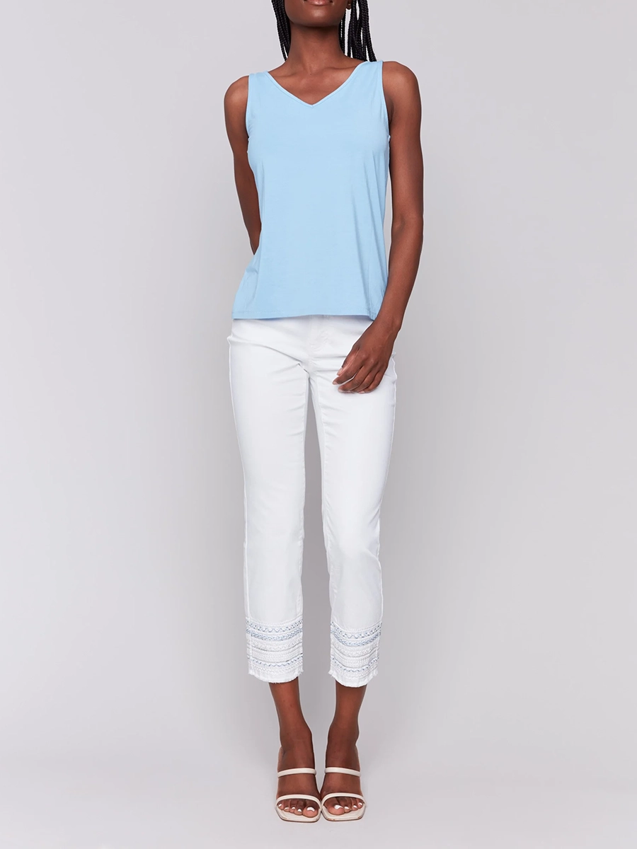 Straight-Leg Cotton Breathable Slim-Fit Jeans