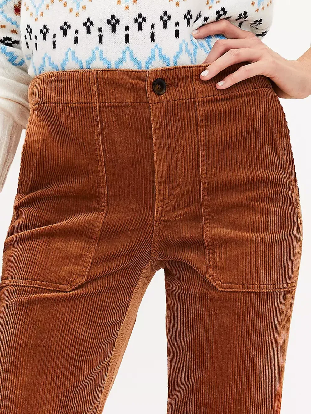 Utility Straight Pants In Corduroy