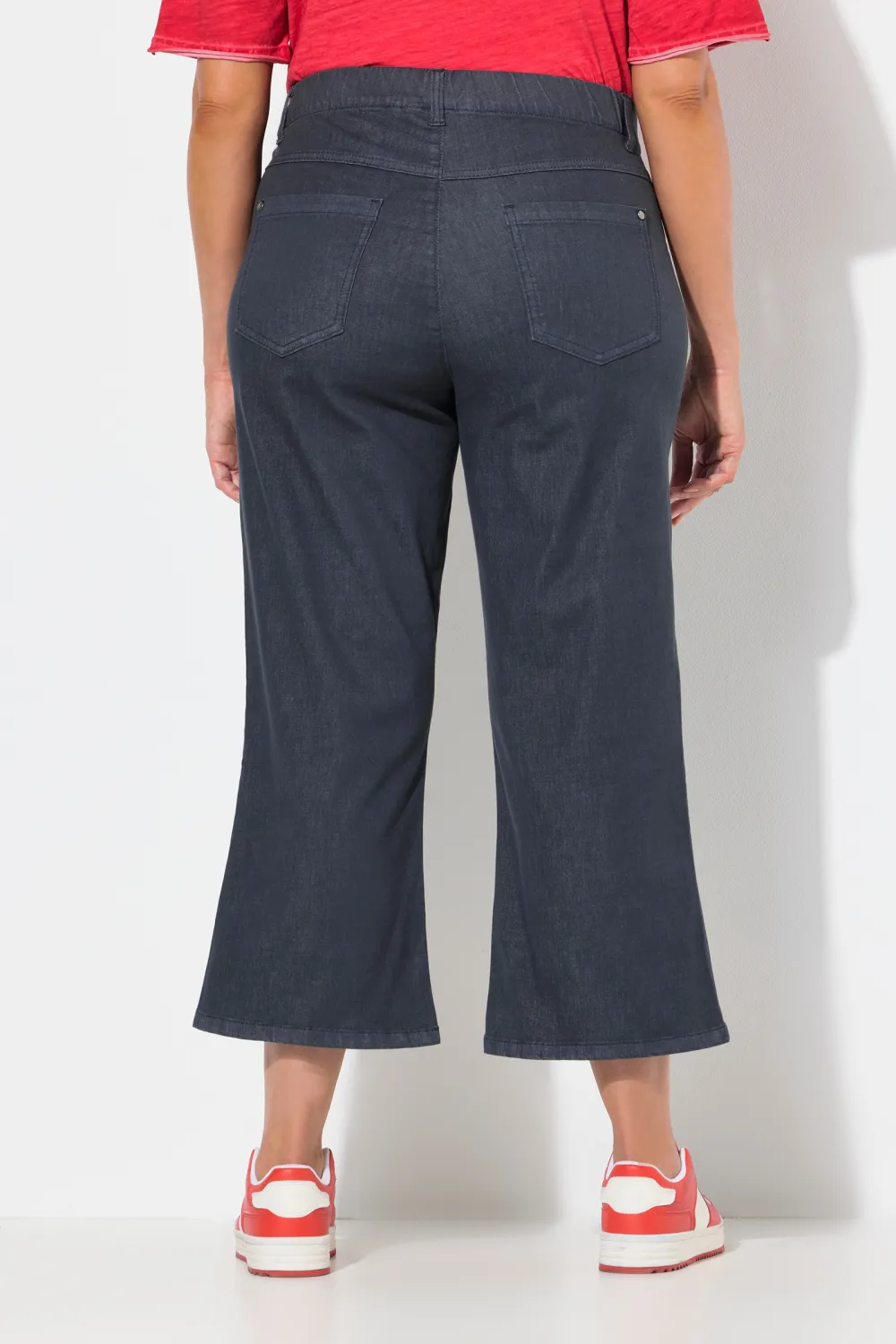 Solid Color Bell Bottom Jeans