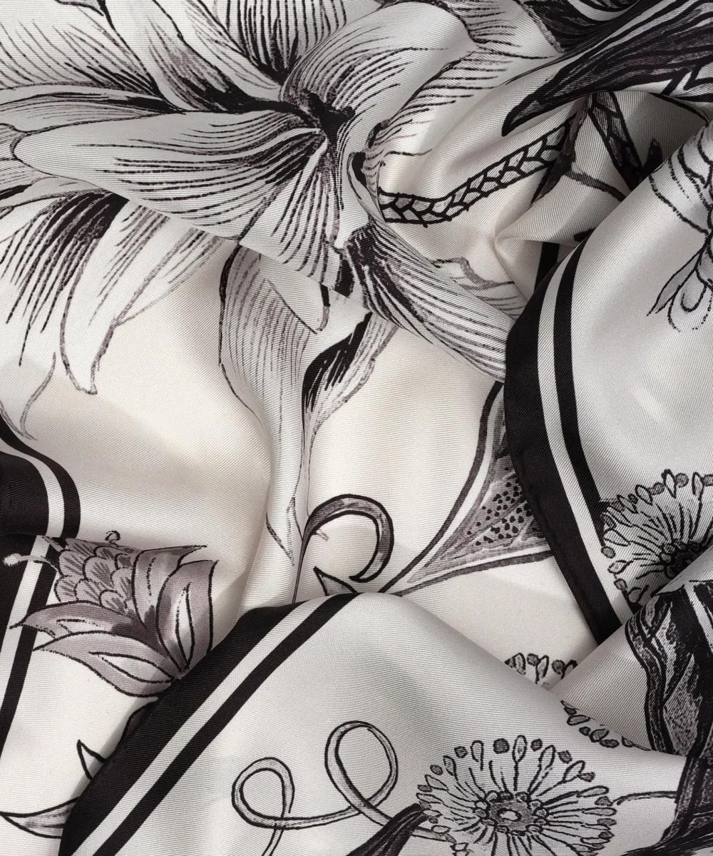 Casual Style Silk Triangle Scarf