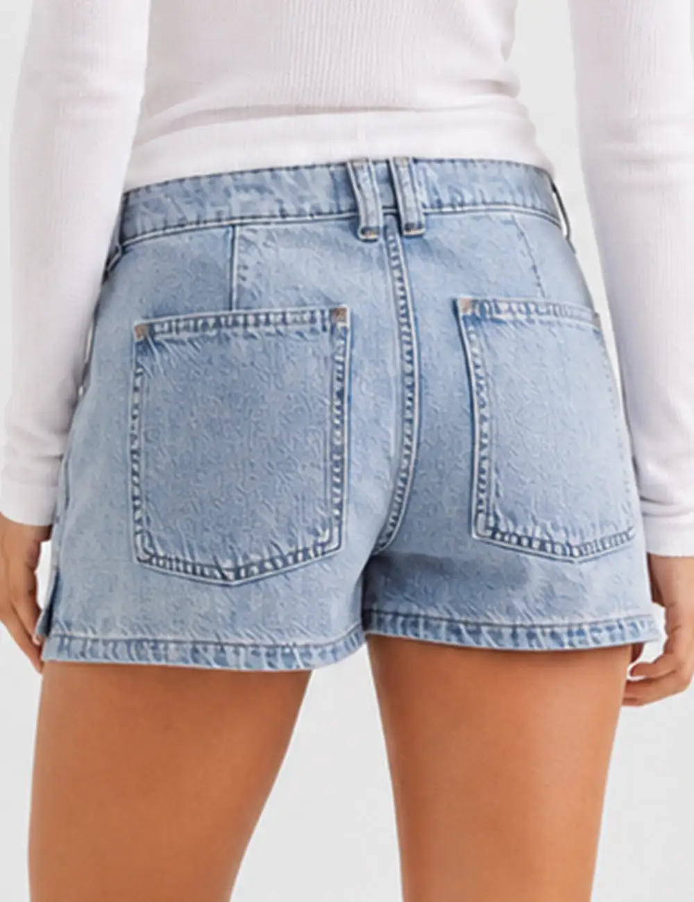 Pocket Denim Shorts