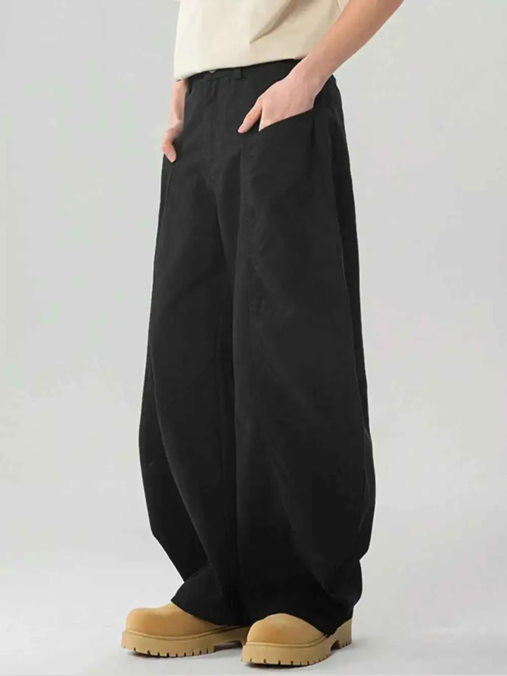 Pocketed Wide Leg Pants