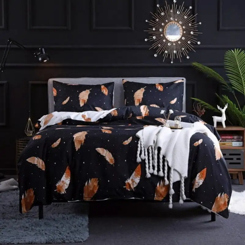 Duvet Cover Leopard Printing Bedding Set