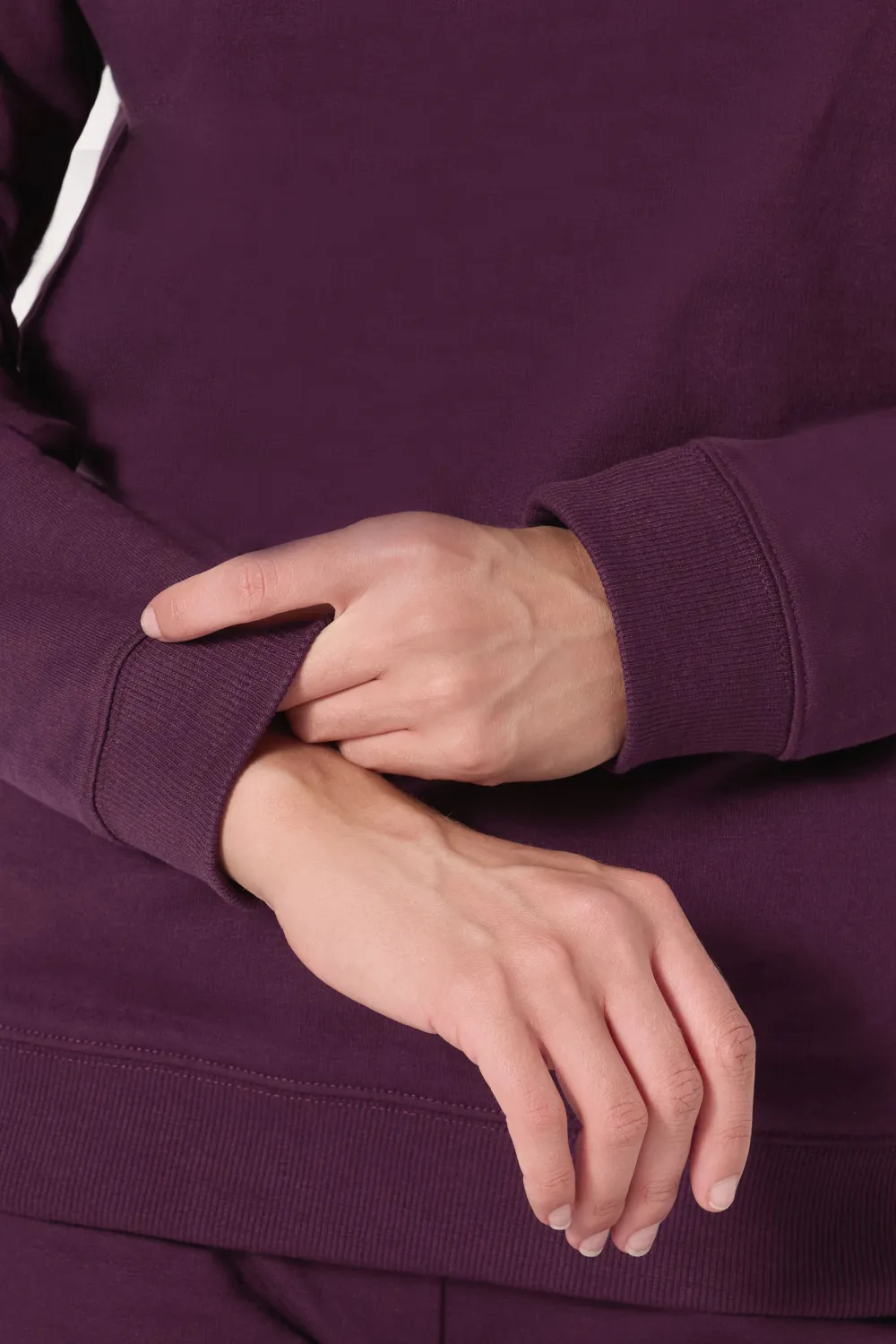 Round Neck Drawstring Hoodie