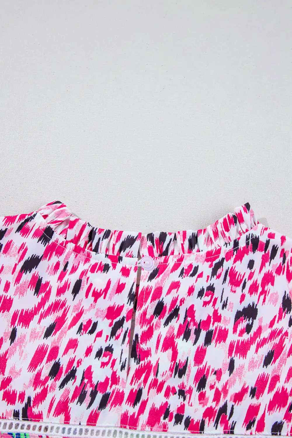 Everyday Floral Ruffled Cap Sleeve Blouse