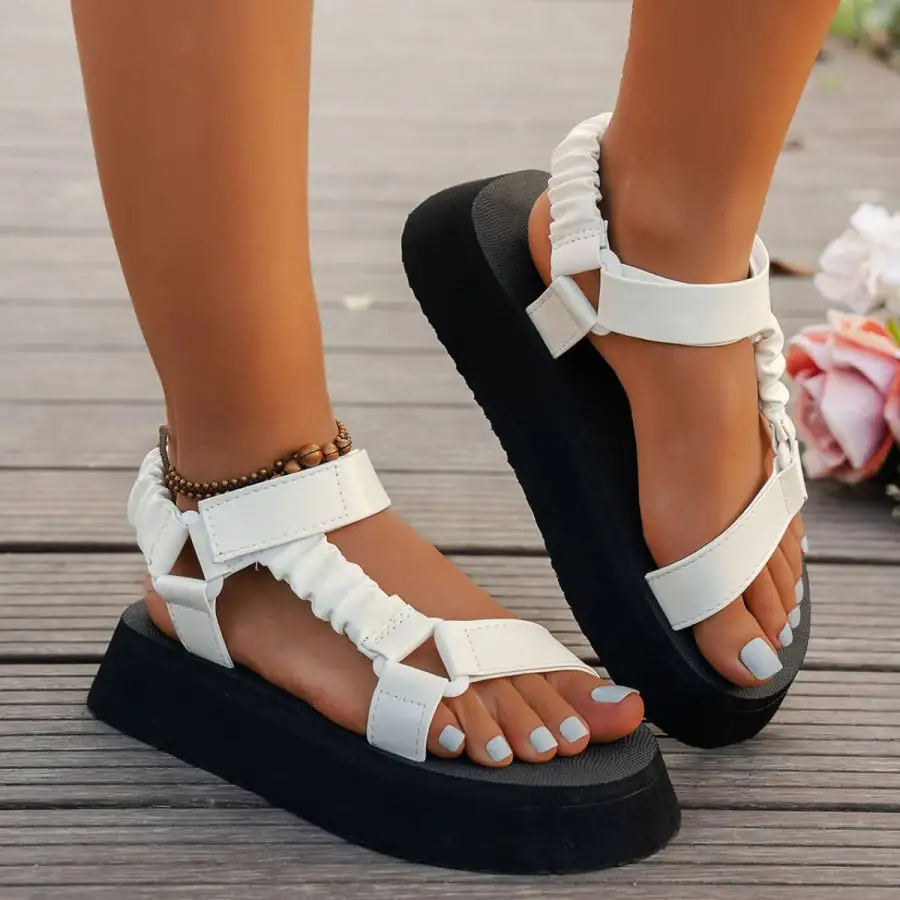 Boho Open Toe Platform Sandals
