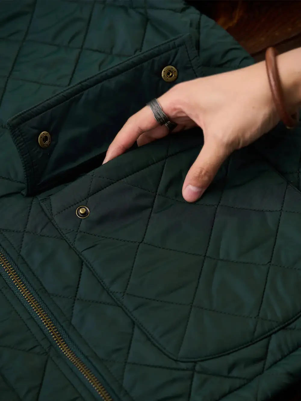 Men'S Corduroy Quilted Field Jacket
