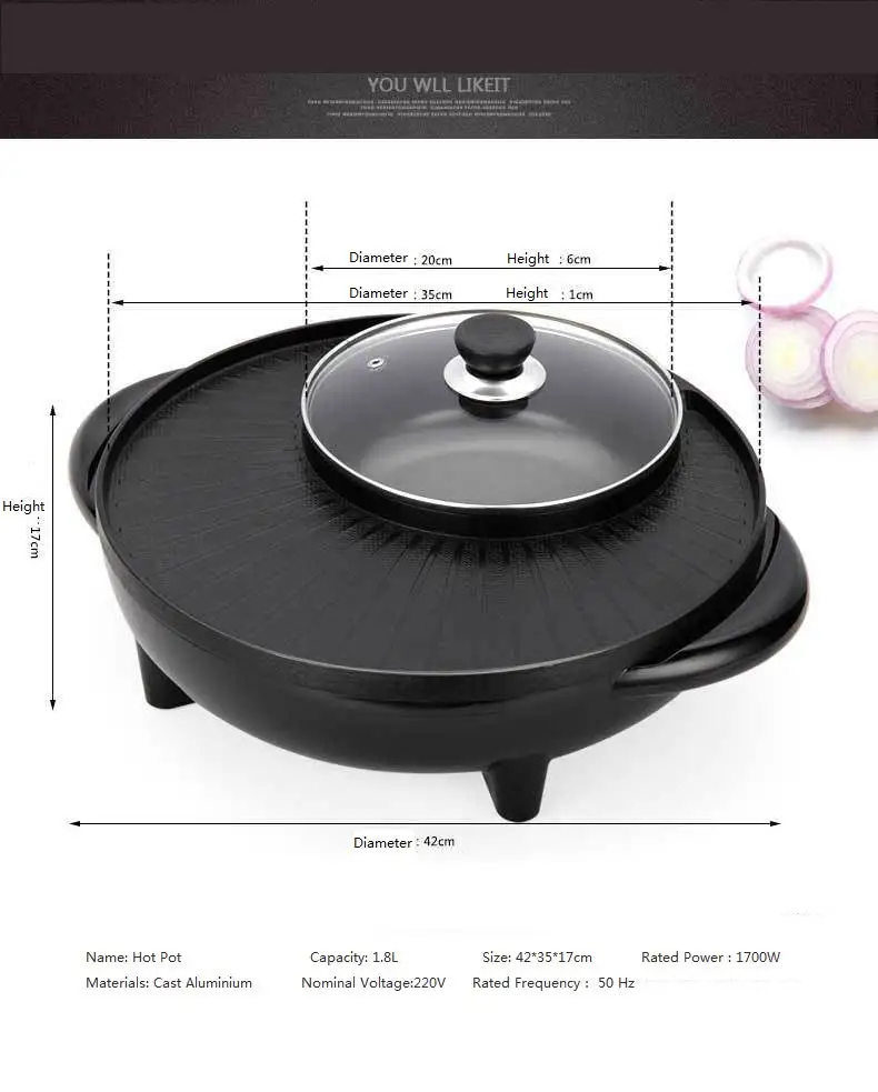 (Store Closing Sale) Multifunctional Pot Electric Grill