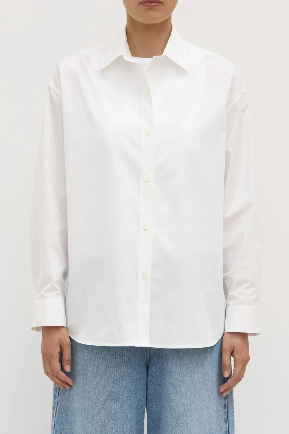 Long Sleeved Cotton Poplin Shirt