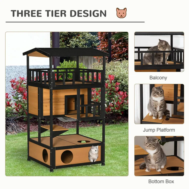 Monico Asphalt Roof Outdoor Cat House