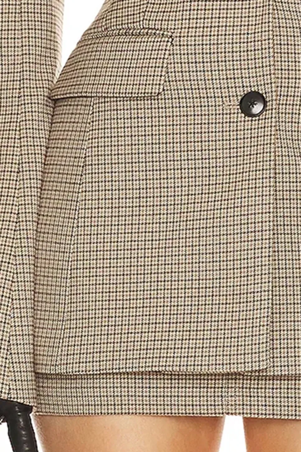 Plaid S Curve Jacket