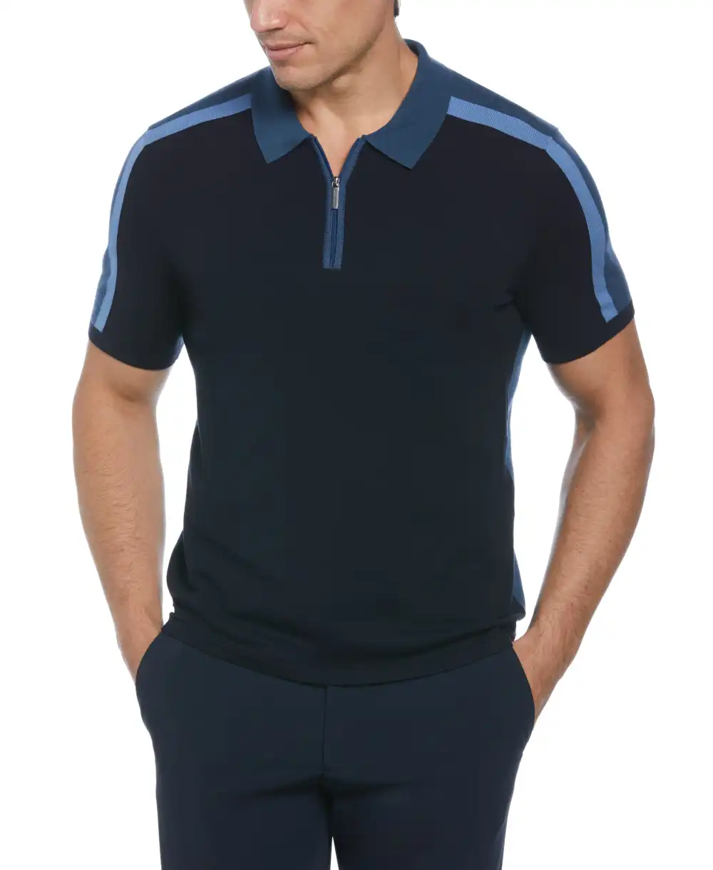 Tech Knit Color Block Polo