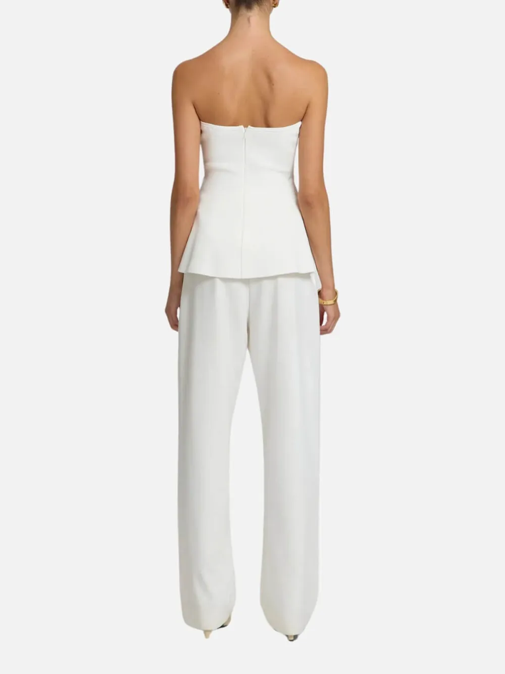 Plain Tube Top with Zipper