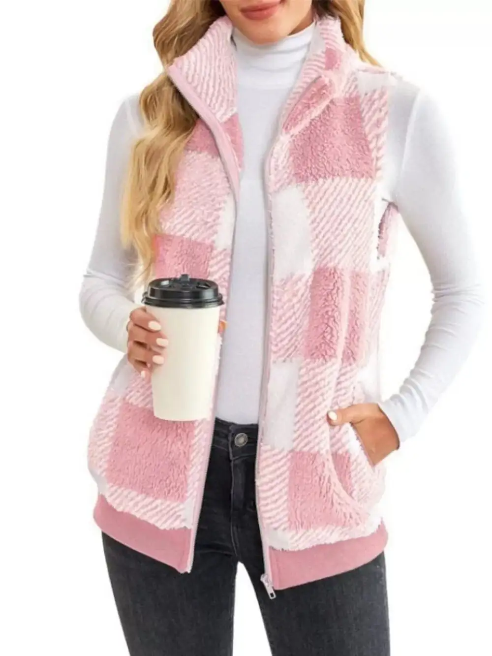 Full Size Color Block Zip