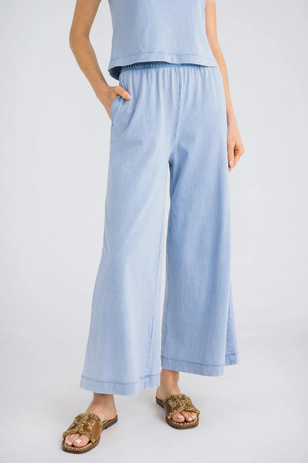 Z Supply Scout Jersey Flare Pocket Pant - cocoa berry