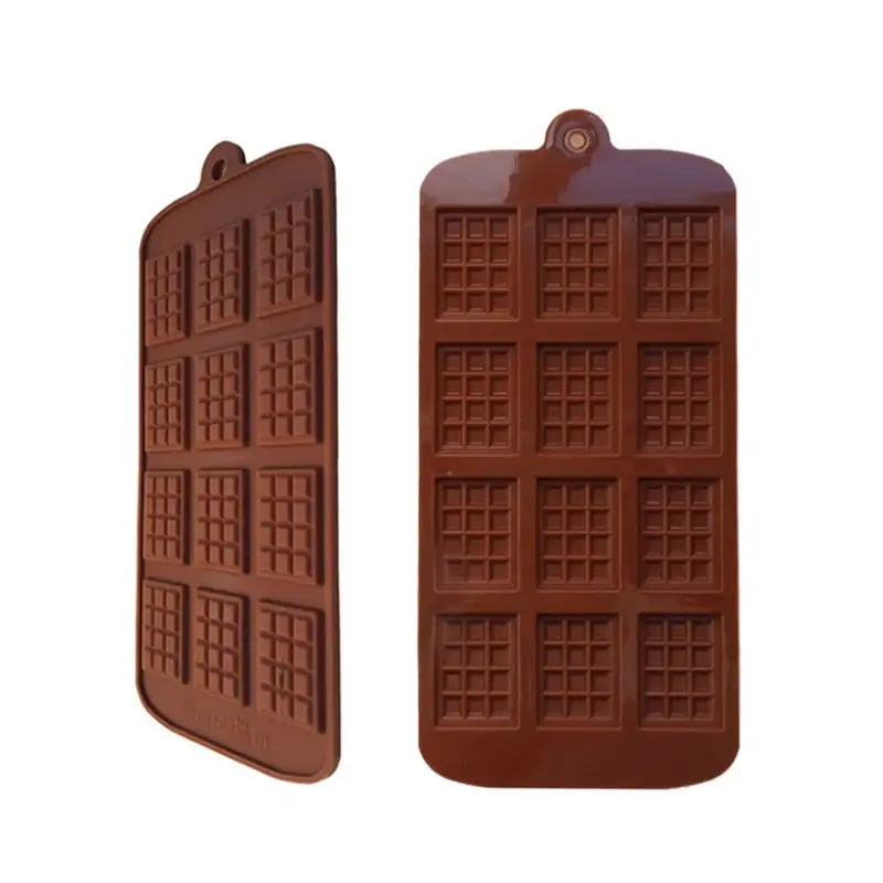 (Store Closing Sale) Chocolate Molds DIY Bakeware Cake Molds High Quality Square Eco-friendly Silicone Mold DIY 1PC Food Grade 12 Cavity Waffle Molds