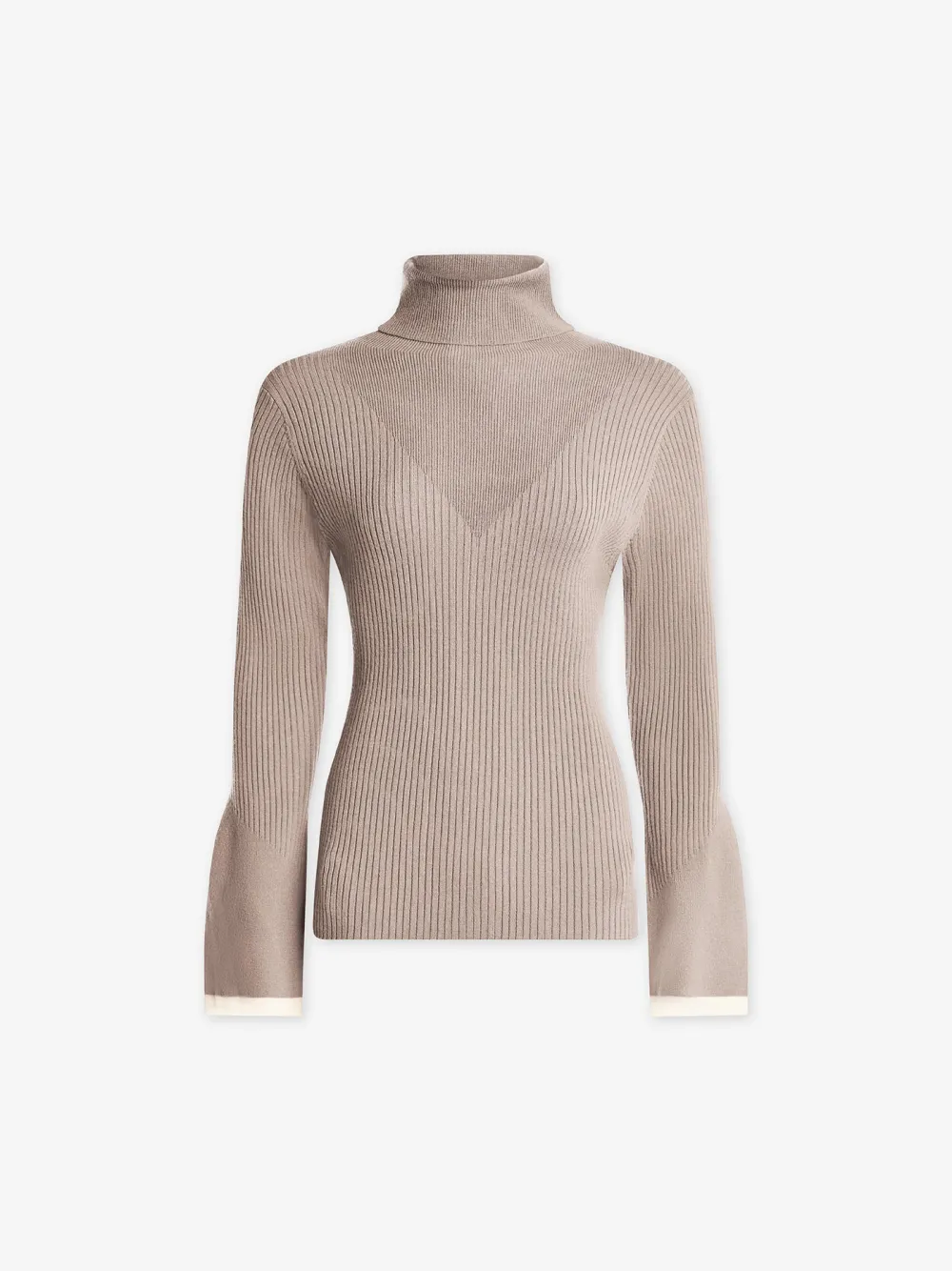 Rib Knit High-Neck Top