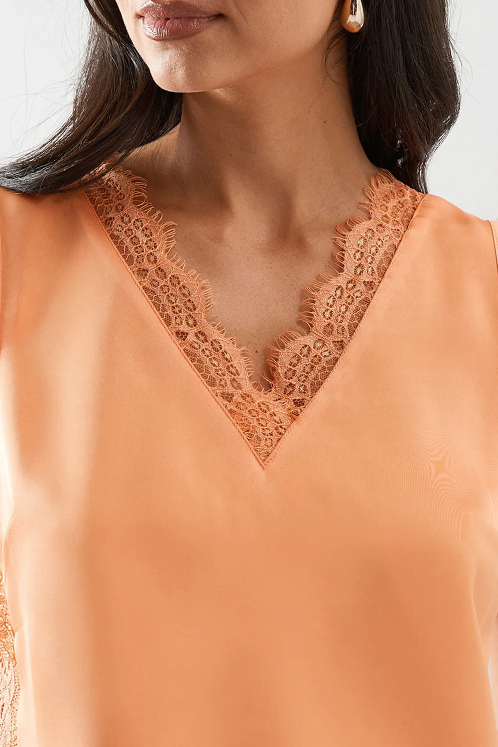 Elegant V-Neck Loose Casual Lace Vest