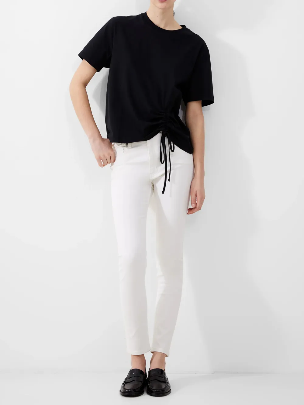 Casual Lazy Slim Fit Cotton Women's Trousers