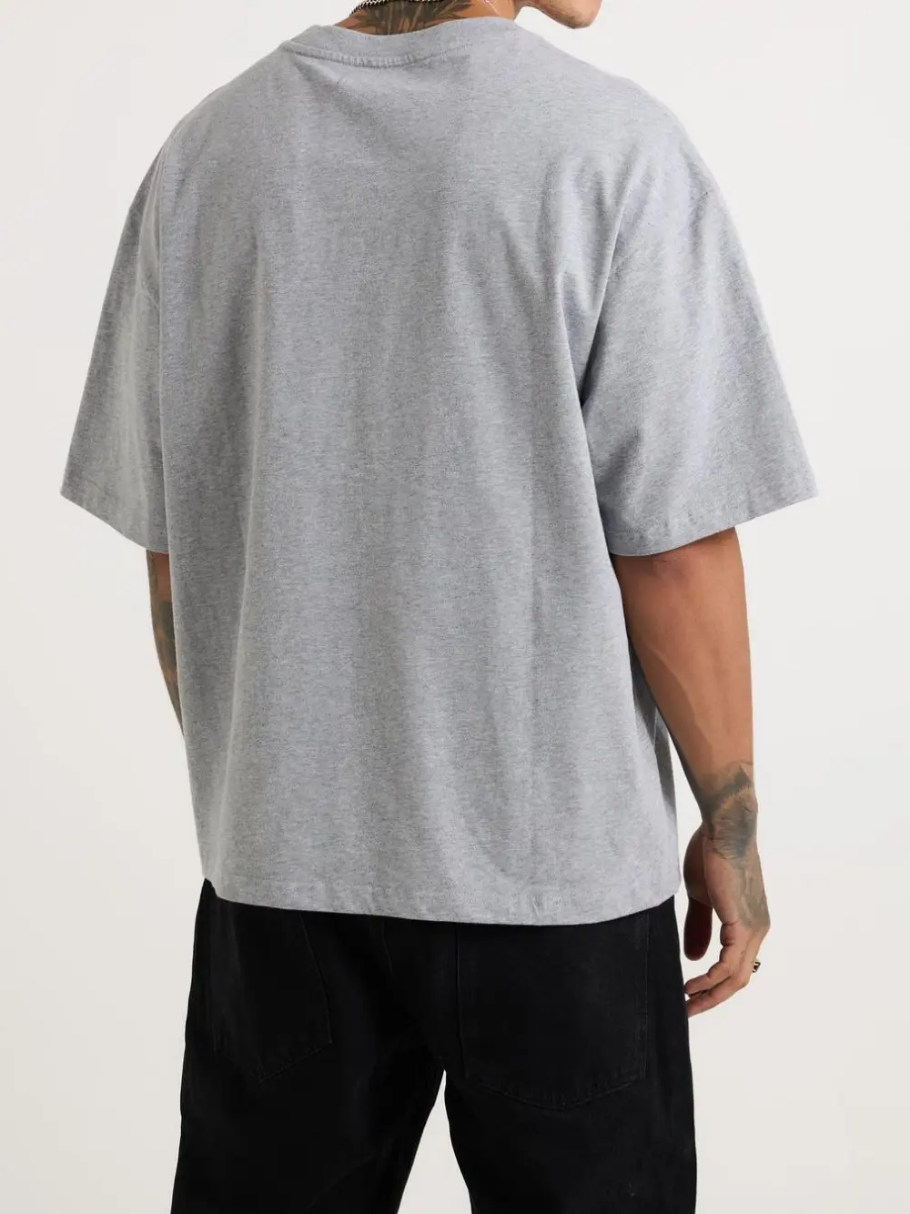 Leisure Casual And Daily Light Grey Tee