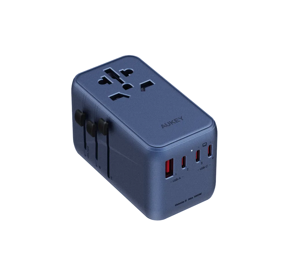 Travel Mate 100W GaN Universal Adapter with USB Ports