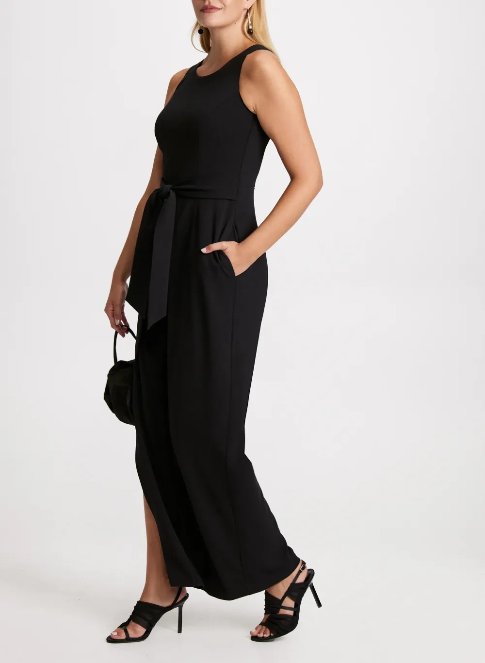 Red Pleated Jumpsuit