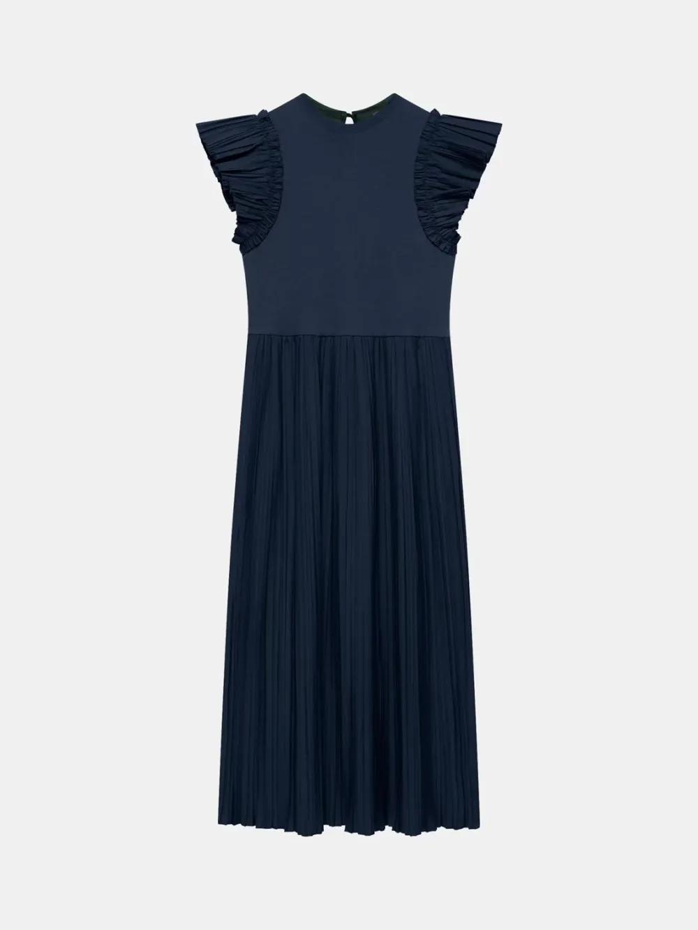 Jersey Crinkle Midi Dress