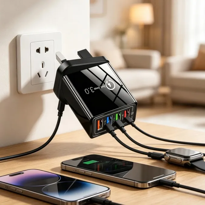 The Charger Big Tech Hates |   4-Port Quick Charge 3.0 + AI   Performance Boost