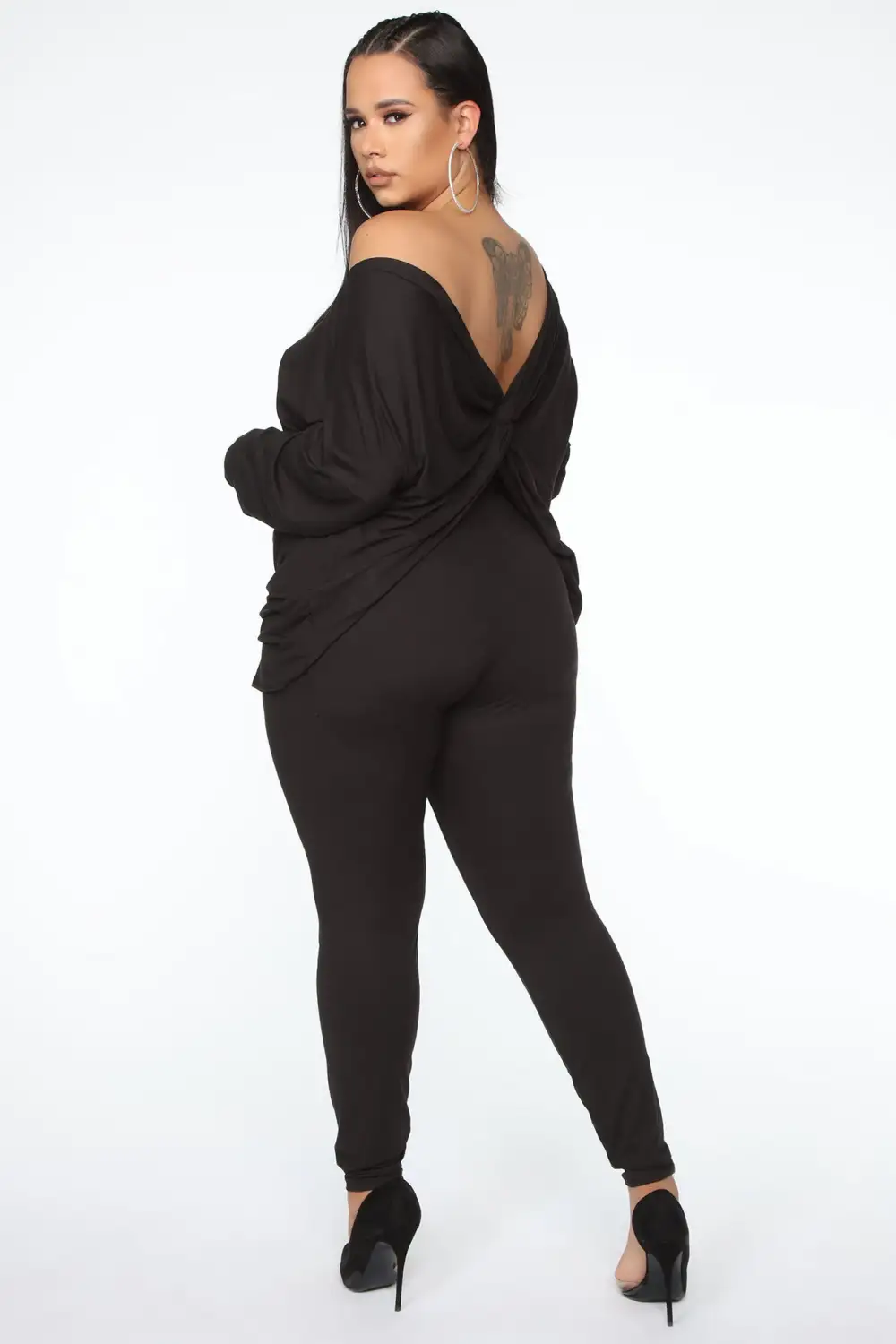 Don't Get This Twisted Pant Set - Black