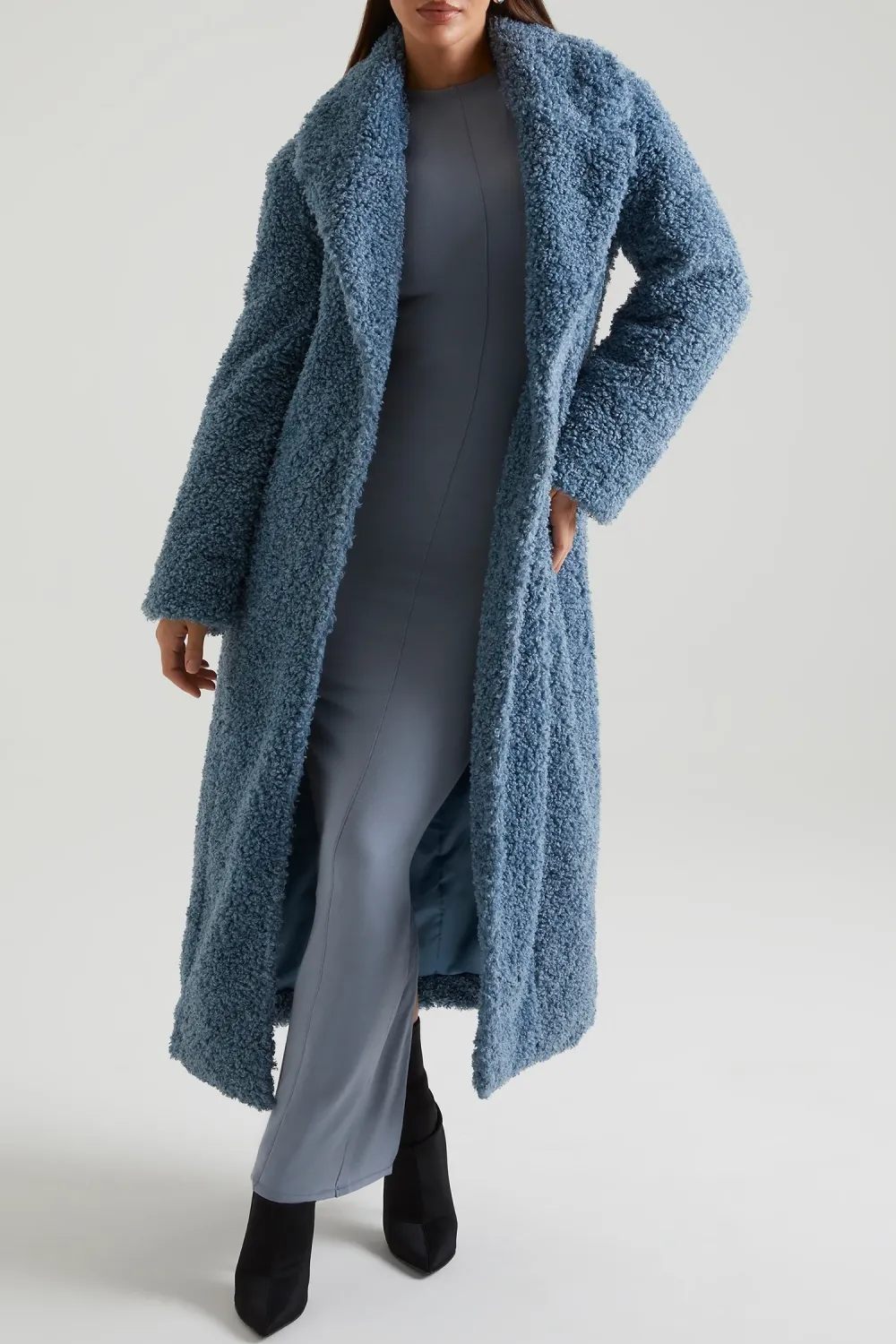 Constant Temperature Lambskin Long Warm Coat
